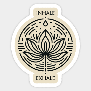 Zen Lotus Meditation Sticker